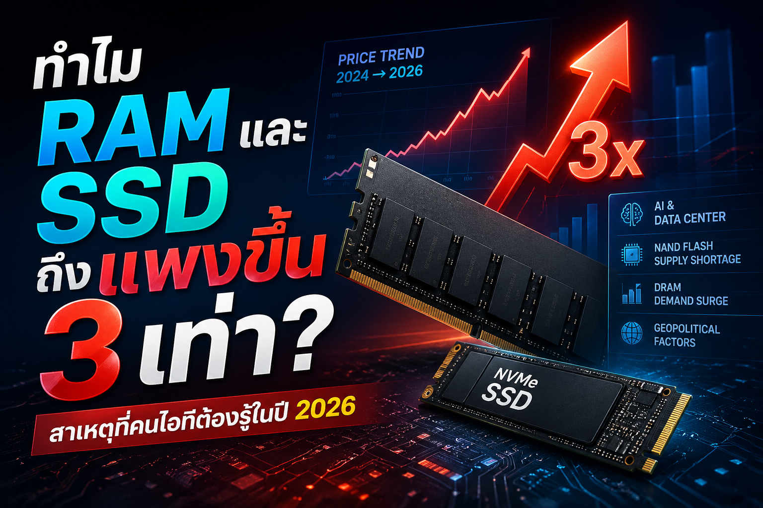 Ram ทำไมราคาพุ่งถึง 3 เท่า